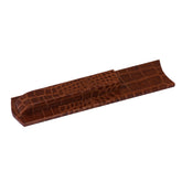 Cognac Brown Italian Patent Leather Library Set Holder